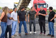 Katopodis supervisó el avance de las obras de la Ruta Provincial 6