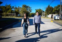 Nardini habilitó una nueva pavimentación en Ing. Adolfo Sourdeaux