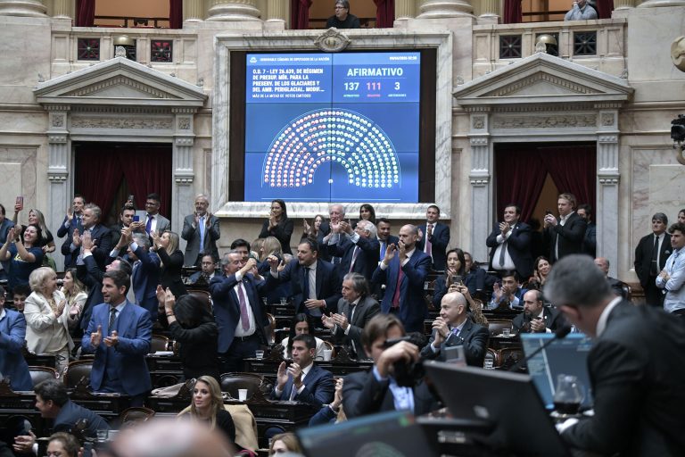 Ley de Glaciares: el oficialismo logró convertir en ley la polémica reforma