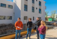 Andreotti recorrió el avance de obra de 92 viviendas reactivadas por el Municipio