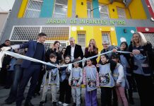 Kicillof y Ferraresi inauguraron el nuevo edificio del Jardín de Infantes N°918