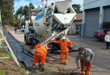 El Municipio impulsa obras de veredas en Turdera y Lamadrid