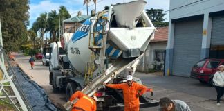 El Municipio impulsa obras de veredas en Turdera y Lamadrid