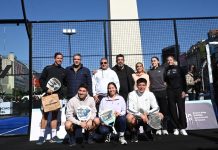 Jorge Macri encabezó el comienzo del Premier Pádel P1 de la Ciudad