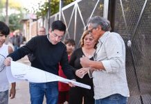 Nardini inauguró la primera etapa de pavimentación en el Barrio Primaveral