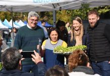 Rodríguez y Otermín recorrieron el Mercado Bonaerense de Plaza Libertad