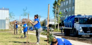 El Municipio transformó un terreno baldío en una plaza en Don Orione