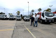 Zamora presentó nuevos móviles y maquinaria para fortalecer los servicios públicos de Tigre