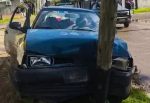 Impactante persecución en San Miguel a un auto sin patente