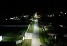 Continúa el plan de reconversión del alumbrado público en Presidente Perón