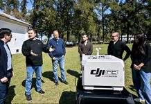 Nardini invierte en reforzar la seguridad de Malvinas Argentinas con drones de última tecnología