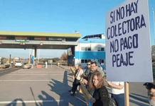 Vecinos del peaje Larena volvieron a protestar y reclamaron la construcción de colectoras
