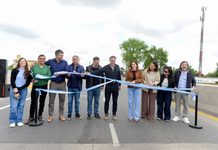 Katopodis y Mariel Fernández inauguraron un puente sobre el río Reconquista