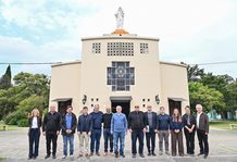 Larroque, Cascallares y Fabiani firmaron un convenio con el Cottolengo Don Orione